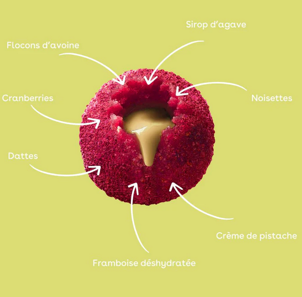 Monka Balls Framboise Pistache *3